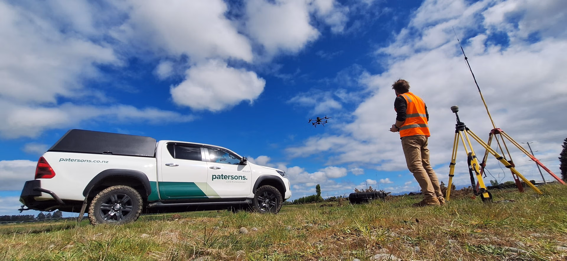 Patersons land surveyor work in action
